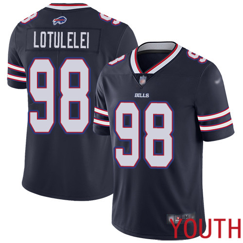 Youth Buffalo Bills #98 Star Lotulelei Limited Navy Blue Inverted Legend NFL Jersey